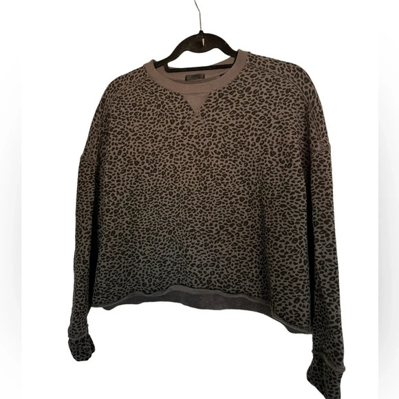 ATM ANTHONY THOMAS MELILLO French Terry Leopard Sweatshirt Size S - Picture 9 of 10